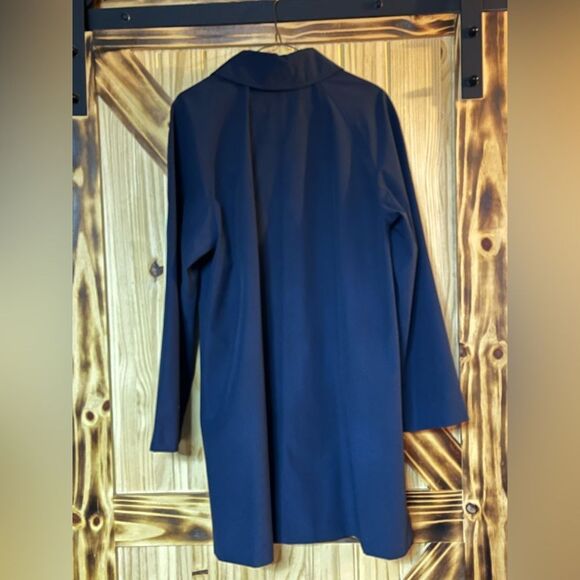 EUC Lorne Mitchell Trench Coat Blue 10 - Picture 3 of 6